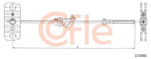 92.17.0581 COFLE Трос стояночного тормоза