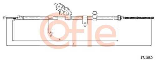 92.17.1080 COFLE Тросик, cтояночный тормоз