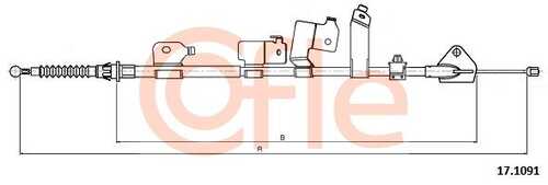 92.17.1091 COFLE Тросик, cтояночный тормоз