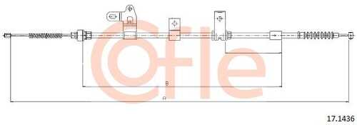 92.17.1436 COFLE Тросик, cтояночный тормоз