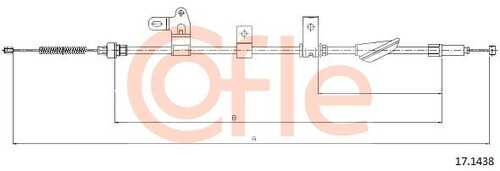 92.17.1438 COFLE Тросик, cтояночный тормоз