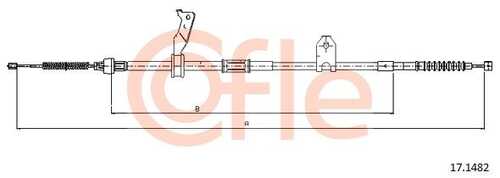 92.17.1482 COFLE Тросик, cтояночный тормоз