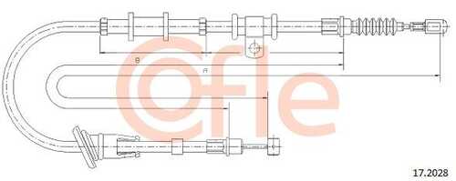 92.17.2028 COFLE Тросик, cтояночный тормоз