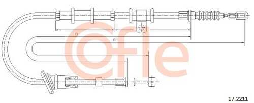 92.17.2211 COFLE Трос стояночного тормоза