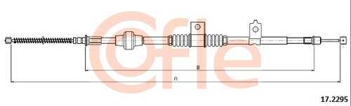 92.17.2295 COFLE Тросик, cтояночный тормоз