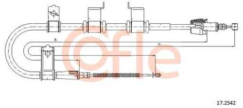 92.17.2542 COFLE Трос стояночного тормоза