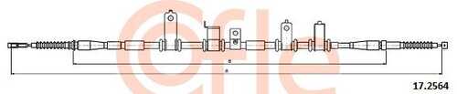 92.17.2564 COFLE Тросик, cтояночный тормоз