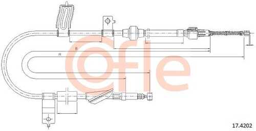 92.17.4202 COFLE Трос стояночного тормоза