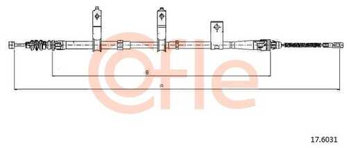 92.17.6031 COFLE Трос стояночного тормоза