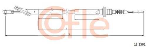92.18.3501 COFLE Трос, управление сцеплением