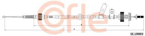 92.1e.lr003 трос ст. тормоза эл. l lr discovery 3/4 l1678 COFLE 92.1E.LR003
