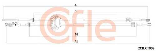 92.2CB.CT003 COFLE Трос КПП