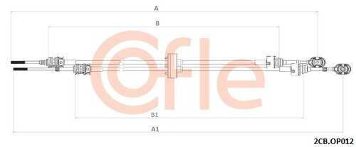 Трос кпп COFLE 92.2CB.OP012