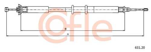 92.631.20 COFLE Трос стояночного тормоза