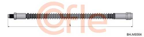 92.BH.ME004 COFLE Шланг тормозной задн MERCEDES E (W211) 02- / CLS (W219) 04- / S (W220) 98- / CL (W215) 99-