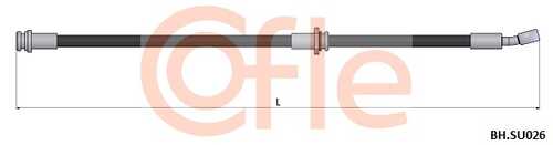 Шланг тормозной передн opel agila 00- COFLE 92.BH.SU026