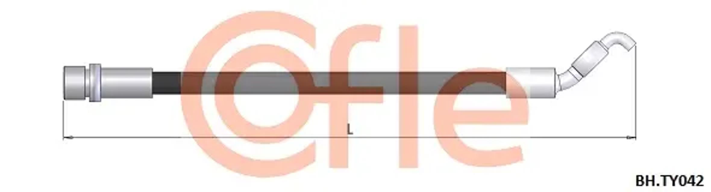 Шланг тормозной COFLE 92.BH.TY042