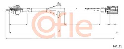 Трос спидометра FIAT DUCATO all 91-93 COFLE 92.S07122