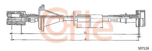 92.S07126 COFLE Трос спидометра