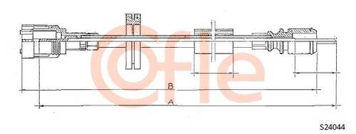 Трос спидометра COFLE 92.S24044