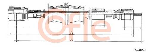 92.S24050 COFLE Трос спидометра