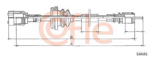 92.S24101 COFLE Трос спидометра