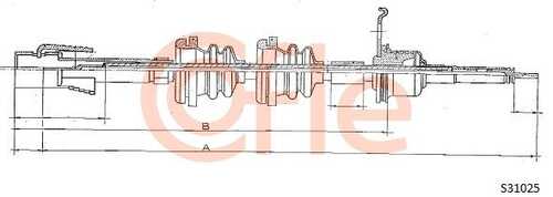 Трос спидометра COFLE 92.S31025