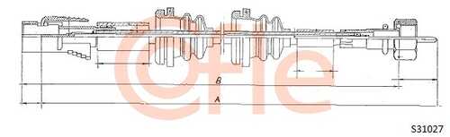 92.S31027 COFLE Трос спидометра VW GOLF-JETTA 87-