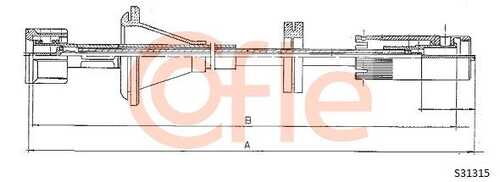 Тросик спидометра COFLE 92.S31315