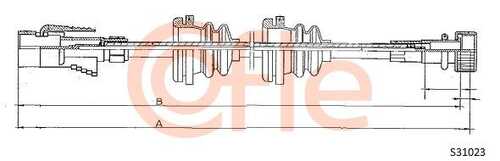 Трос спидометра COFLE S31023