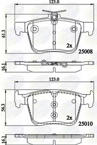 CBP02156 COMLINE КОЛОДКИ ЗАД