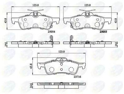 Тормозные колодки COMLINE CBP32204