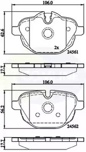 CBP06092 COMLINE Тормозные колодки