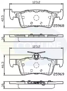 Тормозные колодки COMLINE CBP02233