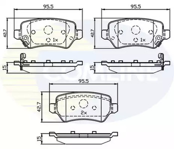 Колодки зад kia venga 10- COMLINE CBP32239