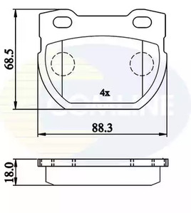 Колодки lrov defender 90- COMLINE CBP02215