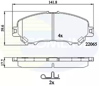 Колодки nis qashqai 13- COMLINE CBP32278