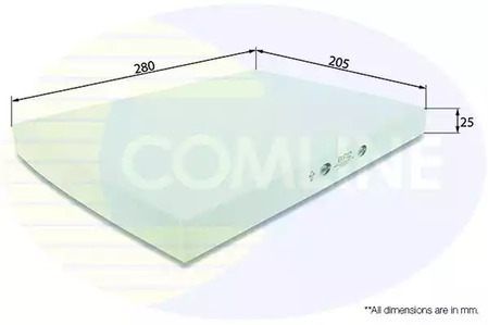 EKF112 COMLINE Фильтр салона