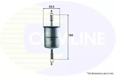 Фильтр топливный COMLINE EFF010