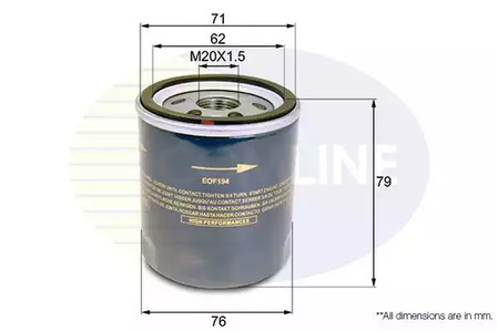 EOF194 COMLINE Масляный фильтр