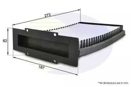 Фильтр салона COMLINE EKF283