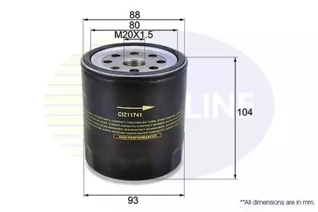 Масляный фильтр COMLINE CIZ11741
