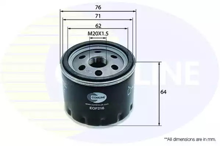 EOF216 COMLINE Масляный фильтр