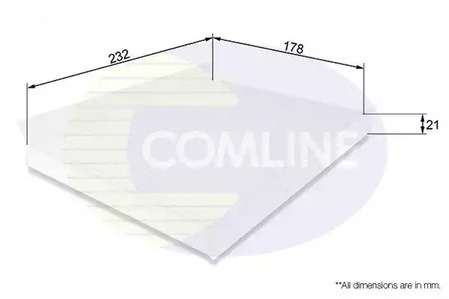 EKF103 COMLINE Фильтр салона