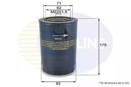 Масляный фильтр COMLINE EOF223