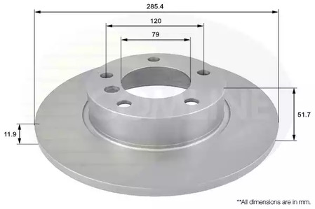 ADC1701 COMLINE Тормозные диски