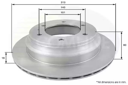 Тормозные диски COMLINE ADC0708V
