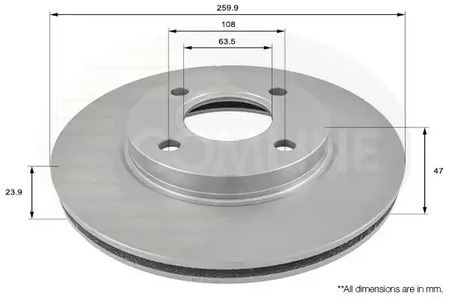 Тормозные диски COMLINE ADC1202V