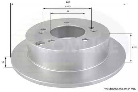 ADC1066 COMLINE Тормозные диски