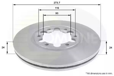 Тормозные диски COMLINE ADC0451V
